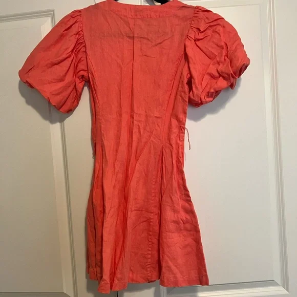 Nicholas Pink Linen Dress - Picture 4 of 8